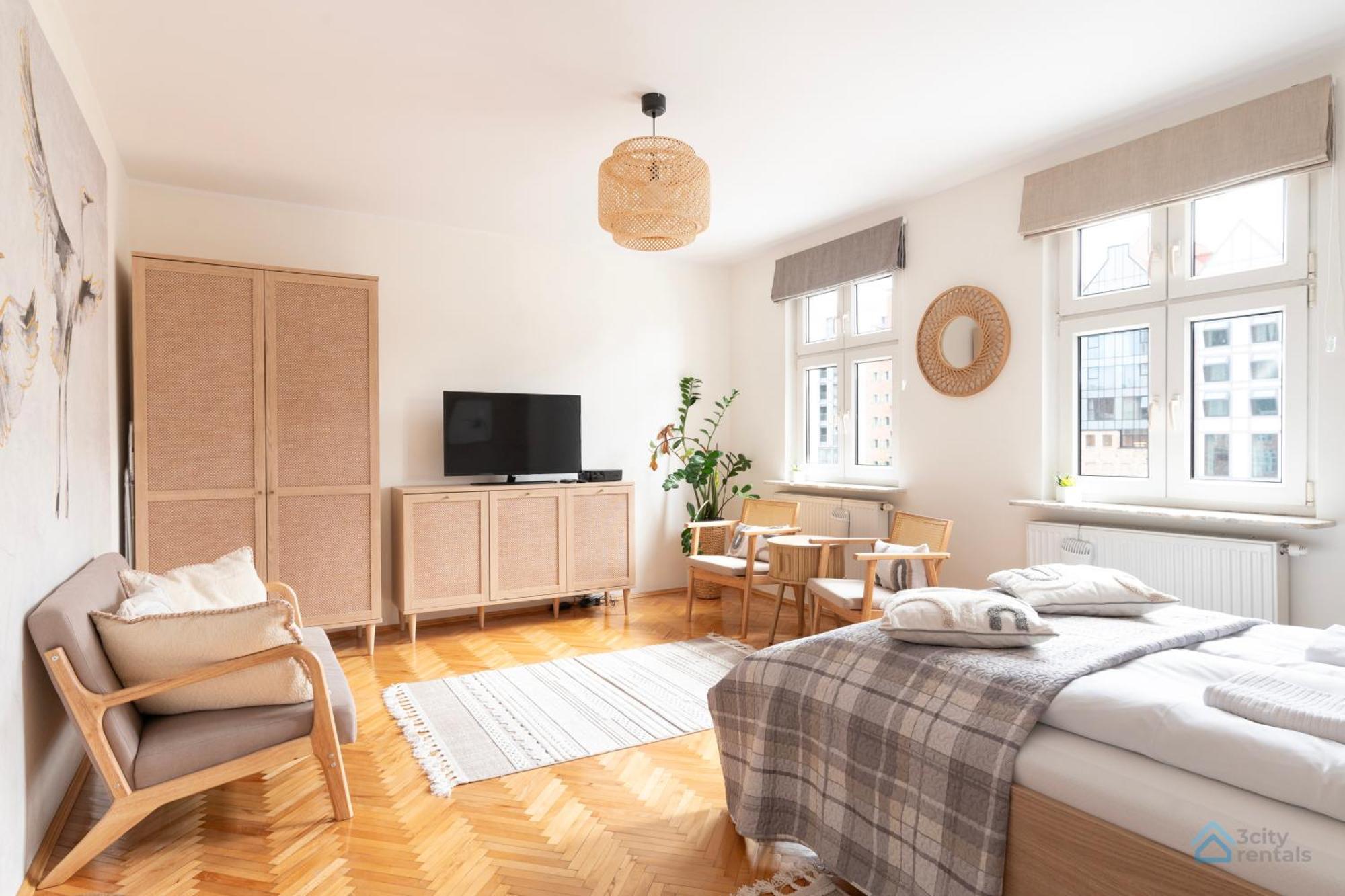 Klimatyczne Studio 3City W Gdansku Z Widokiem Na Wode By Noclegi Renters Apartament Gdańsk